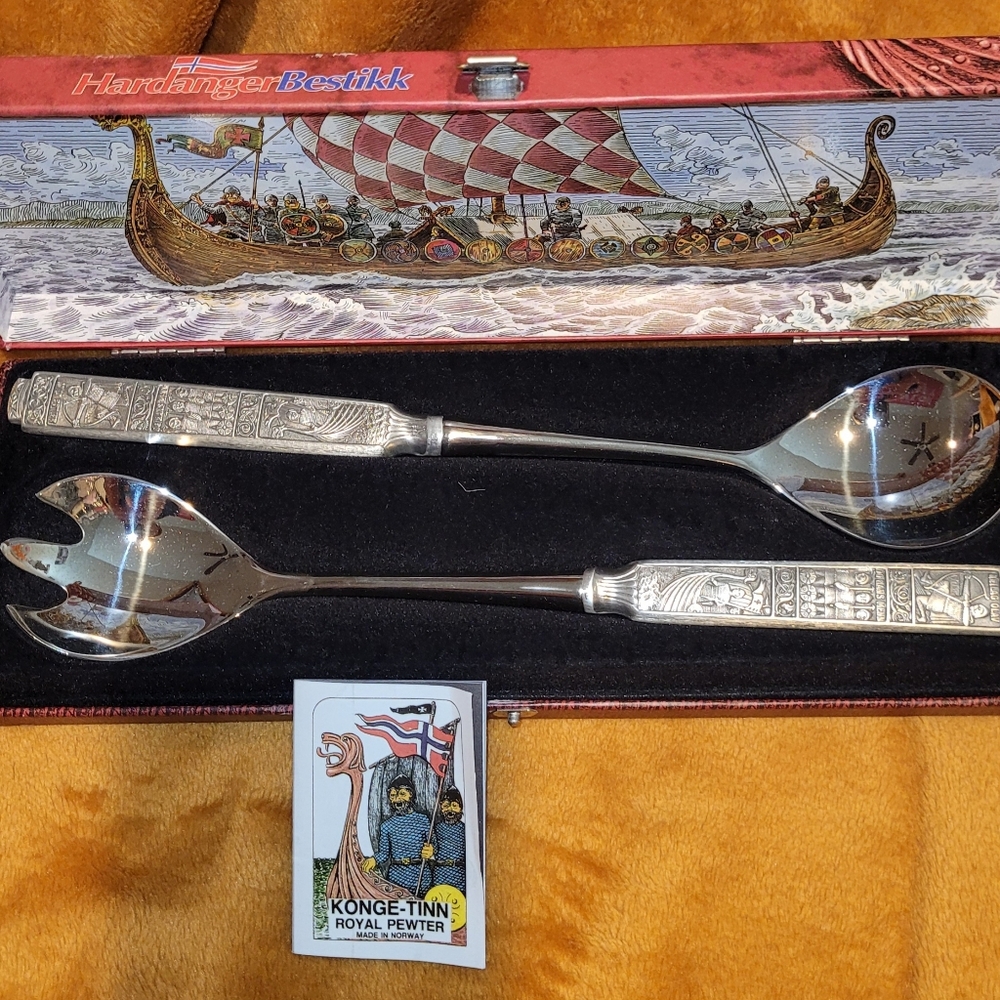 *Collectors* Konge Tinn Royal Pewter Box Set - Picture 3 of 4